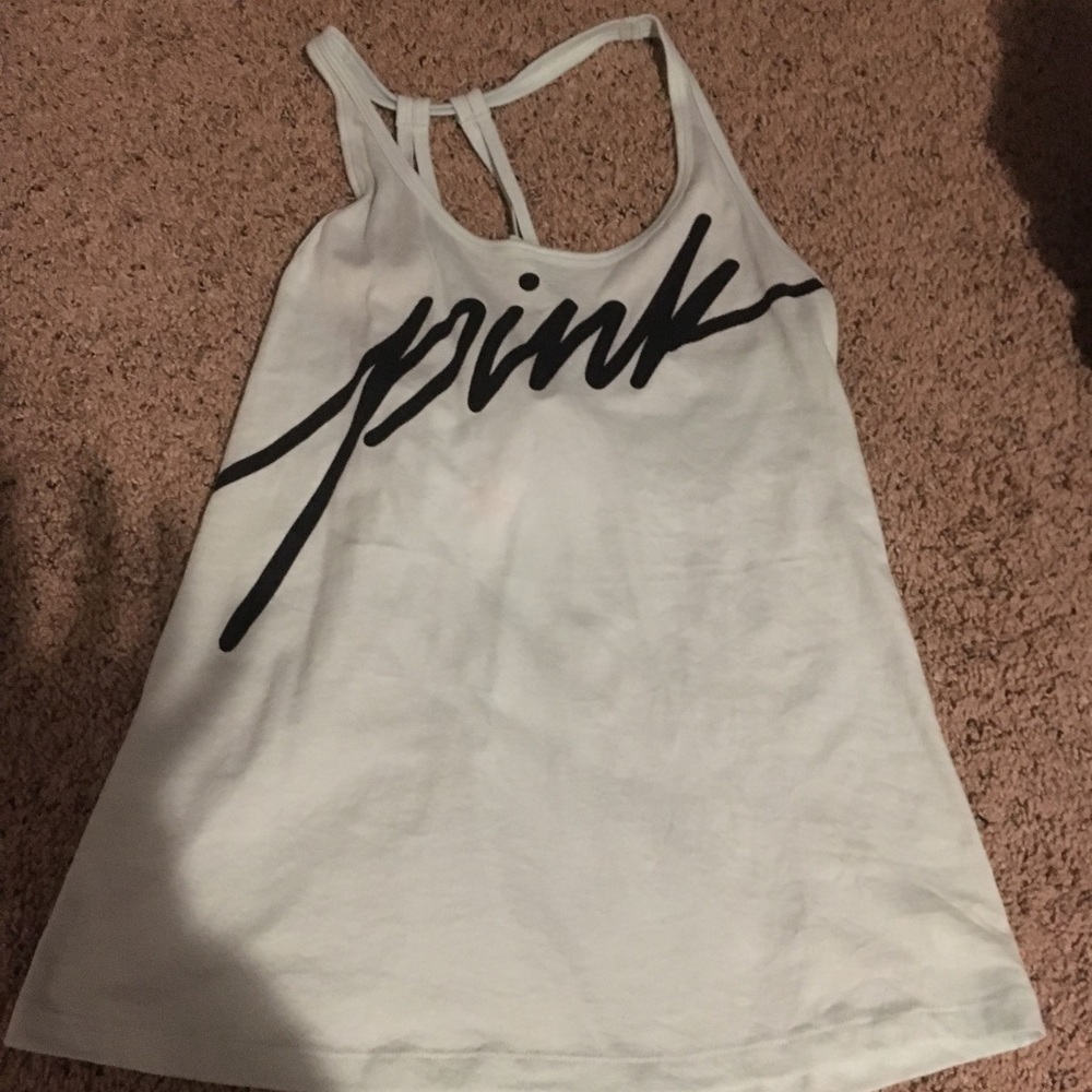 Victoria’s secret pink light blue tank top